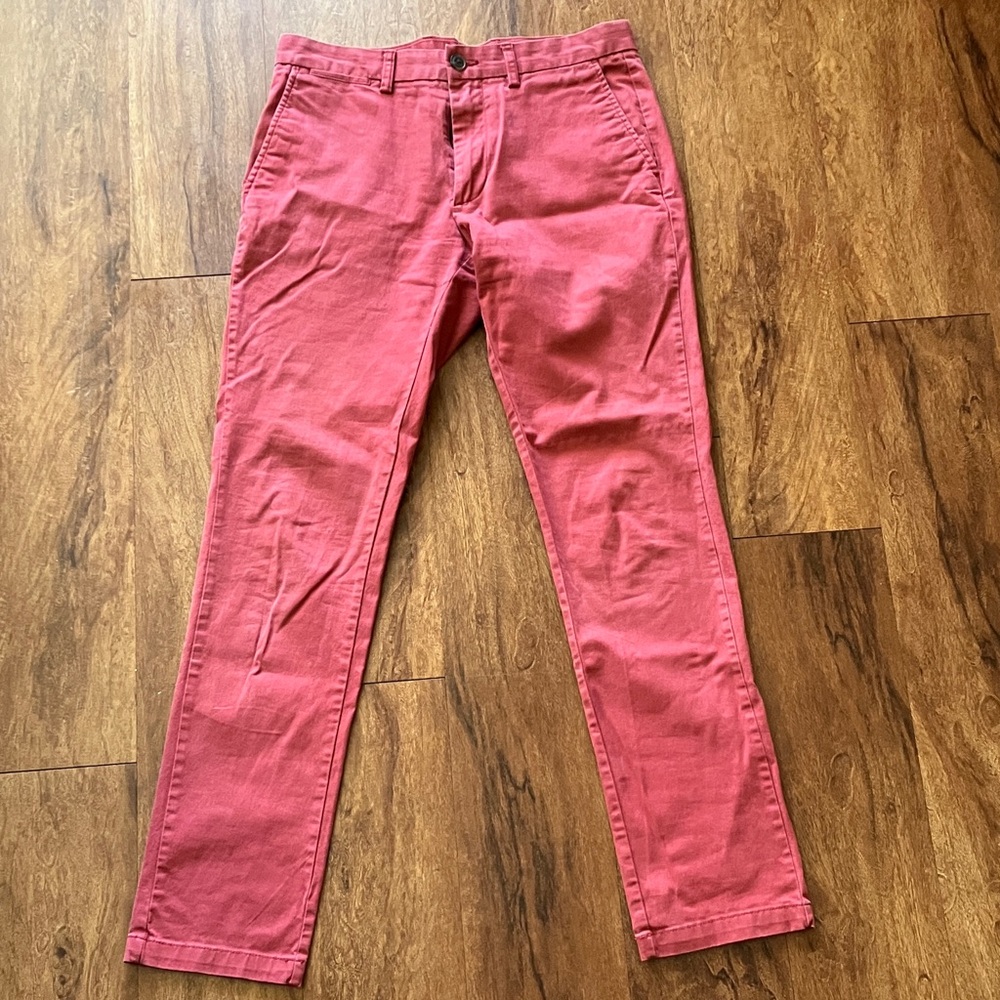 Magenta Red Chino Pants
